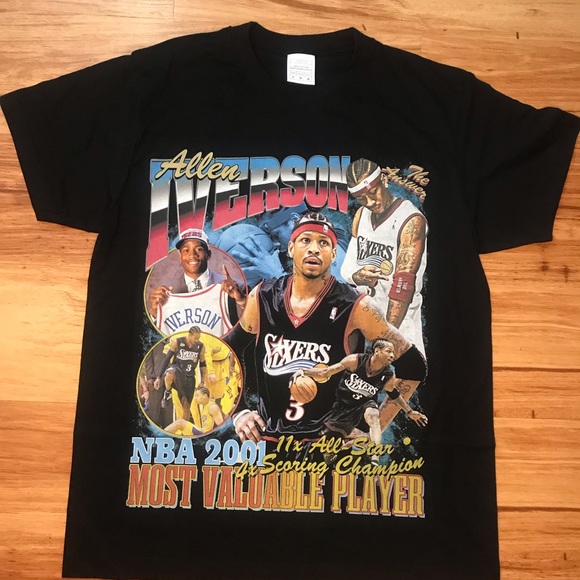 Gildan Other - COPY - Iverson NBA Vintage Bootleg Retro 90s Rap Tee T-shirt